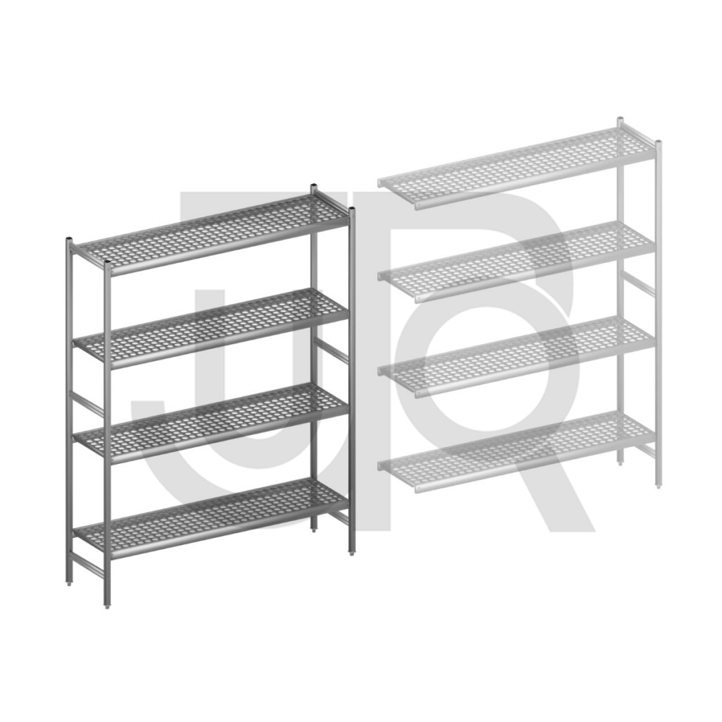 Hygiënische stelling H2135 x D460 | startset vak 1620 mm-0