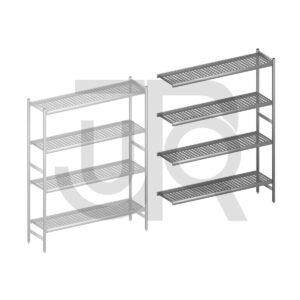 Hygiënische stelling H2135 x D460 | aanbouwset vak 1620 mm-0