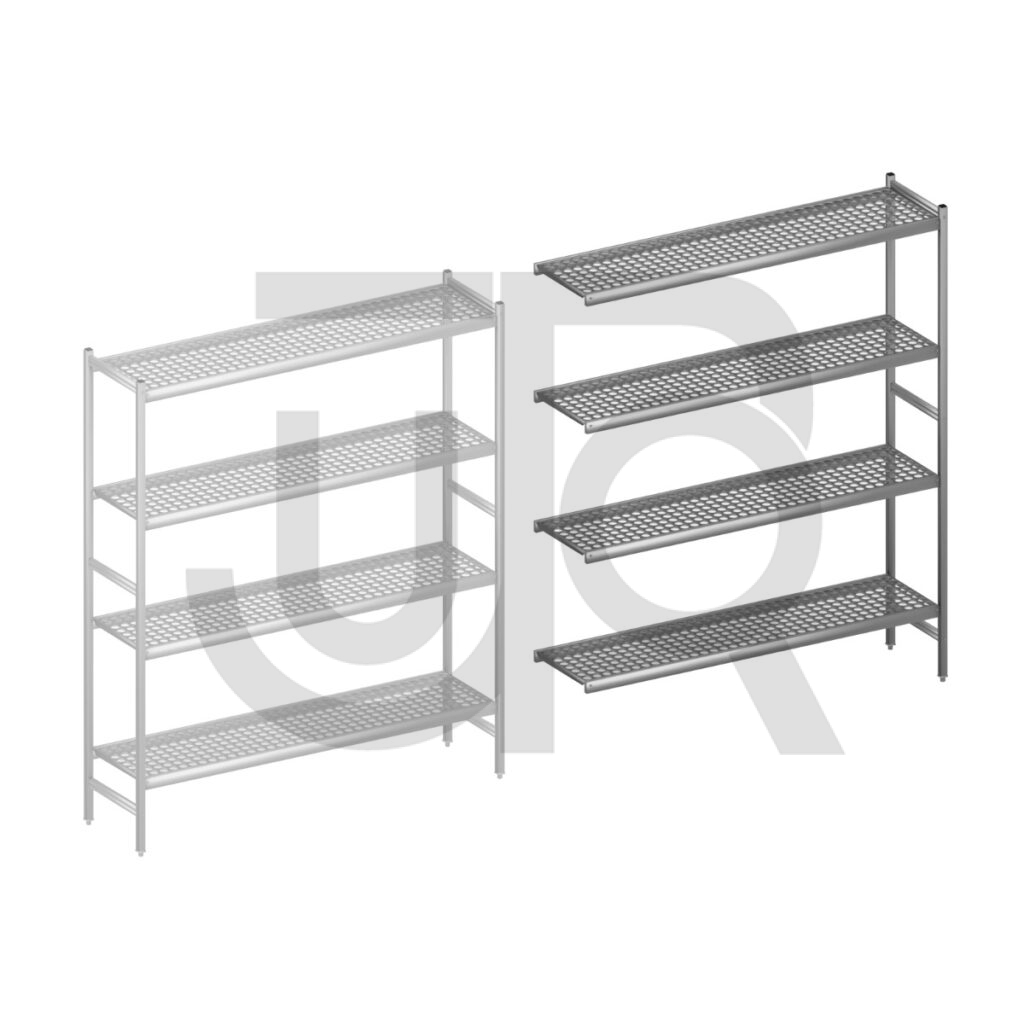 Hygiënische stelling H2135 x D460 | aanbouwset vak 1740 mm-0