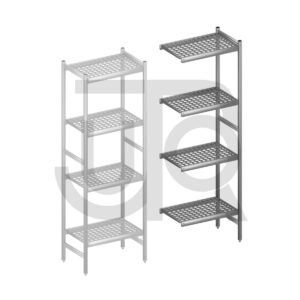 Hygiënische stelling H2135 x D460 | aanbouwset vak 660 mm-0