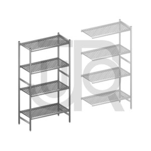 Hygiënische stelling H2135 x D560 | startset vak 1080 mm-0