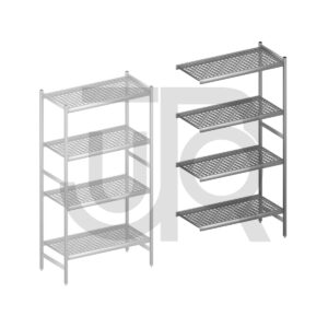 Hygiënische stelling H2135 x D560 | aanbouwset vak 1080 mm-0