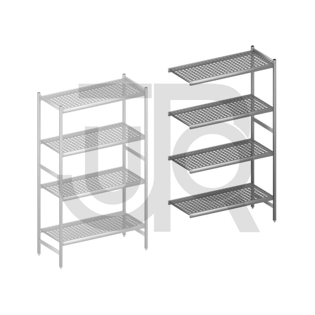 Hygiënische stelling H2135 x D560 | aanbouwset vak 1200 mm-0