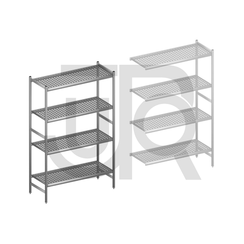 Hygiënische stelling H2135 x D560 | startset vak 1320 mm-0