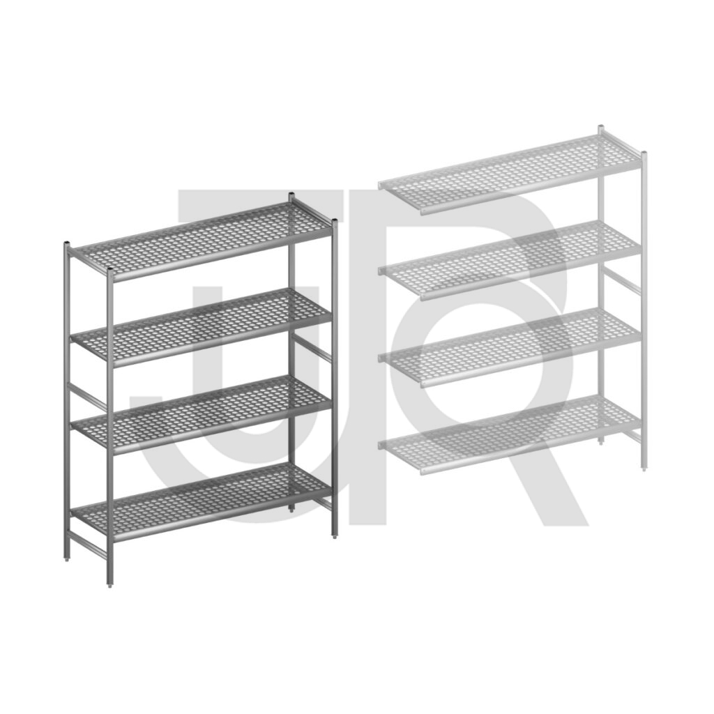 Hygiënische stelling H2135 x D560 | startset vak 1620 mm-0