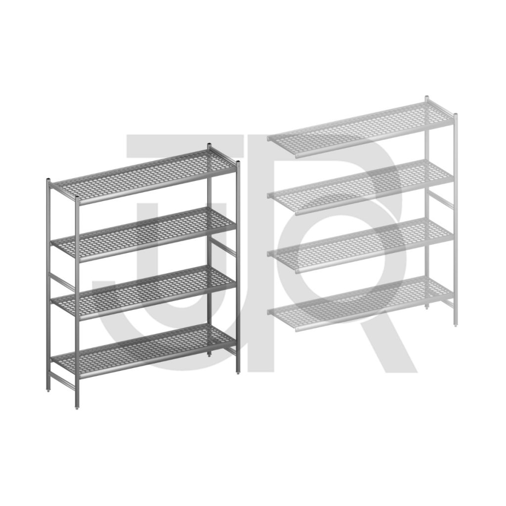 Hygiënische stelling H2135 x D560 | startset vak 1740 mm-0