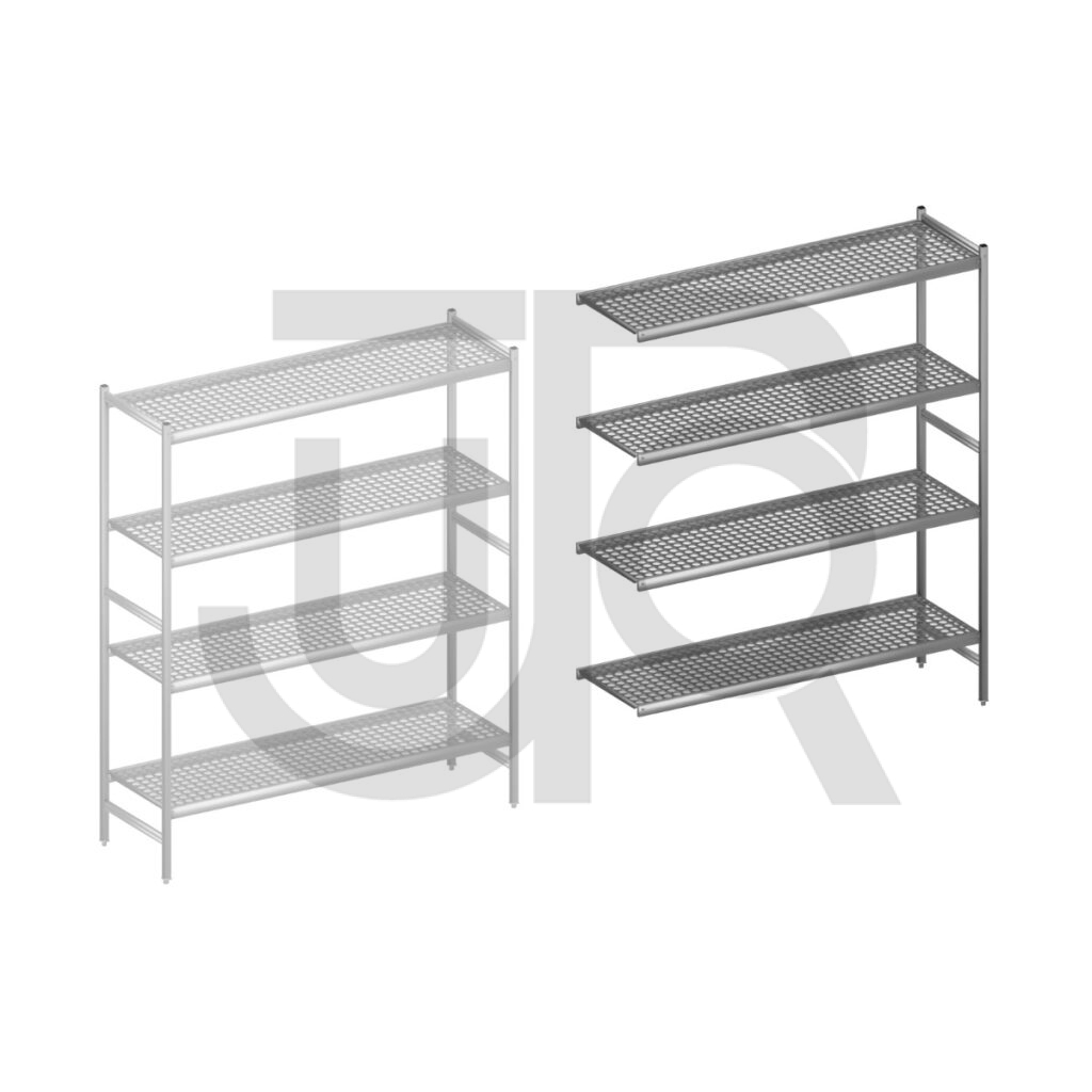 Hygiënische stelling H2135 x D560 | aanbouwset vak 1740 mm-0