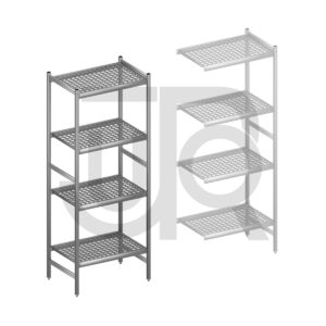 Hygiënische stelling H2135 x D560 | startset vak 780 mm-0