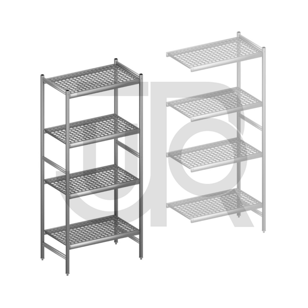 Hygiënische stelling H2135 x D560 | startset vak 900 mm-0