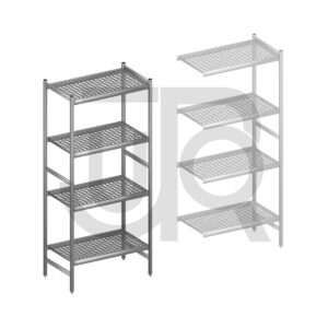 Hygiënische stelling H2135 x D560 | startset vak 900 mm-0