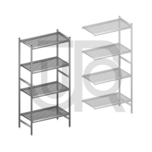 Hygiënische stelling H2135 x D560 | startset vak 960 mm-0