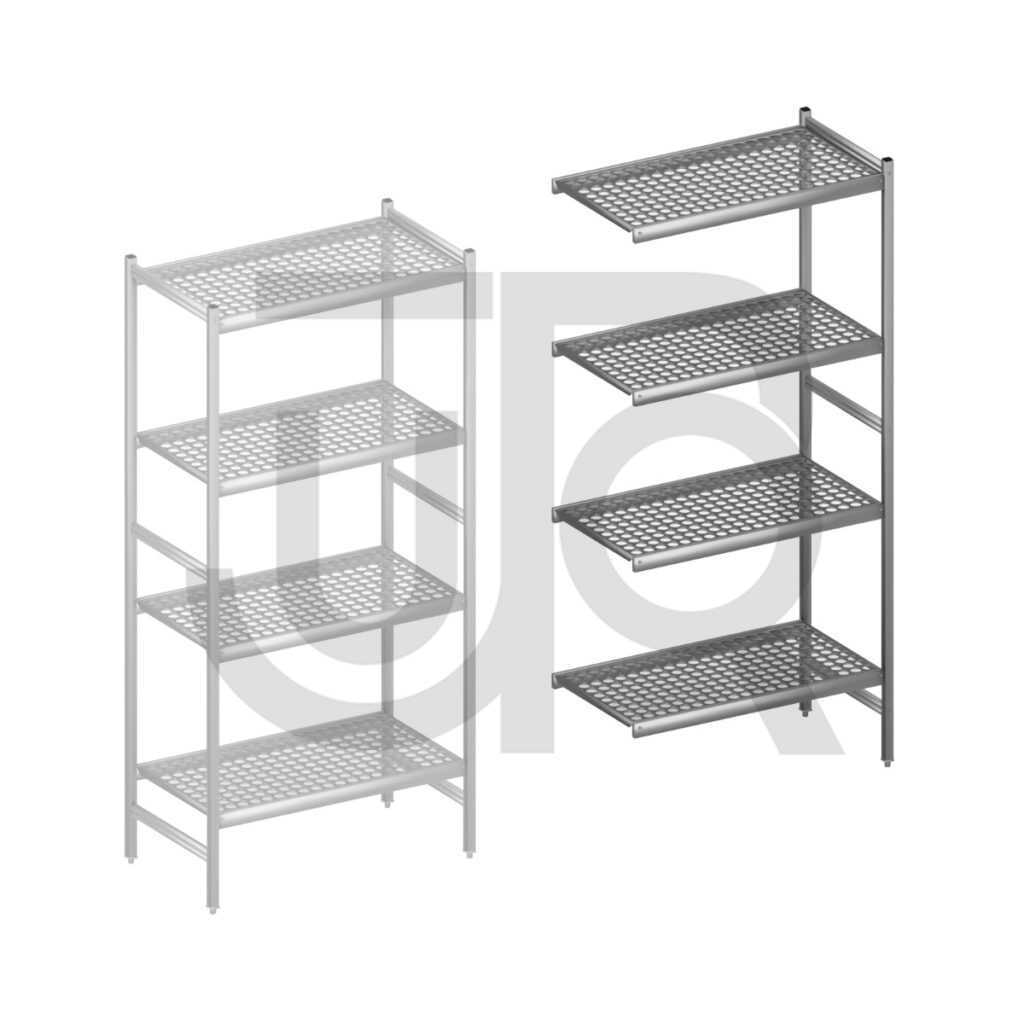 Hygiënische stelling H2135 x D560 | aanbouwset vak 960 mm-0