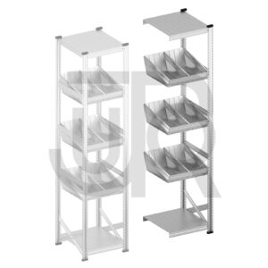 Modulaire bakken stelling H2500 x D500 |aanbouwset vak 600 mm-0