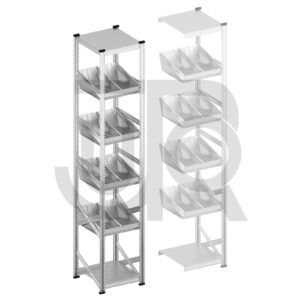 Modulaire bakken stelling H3028 x D600 |startset vak 600 mm-0
