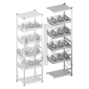 Modulaire bakken stelling H3028 x D320 |aanbouwset vak 900 mm-0