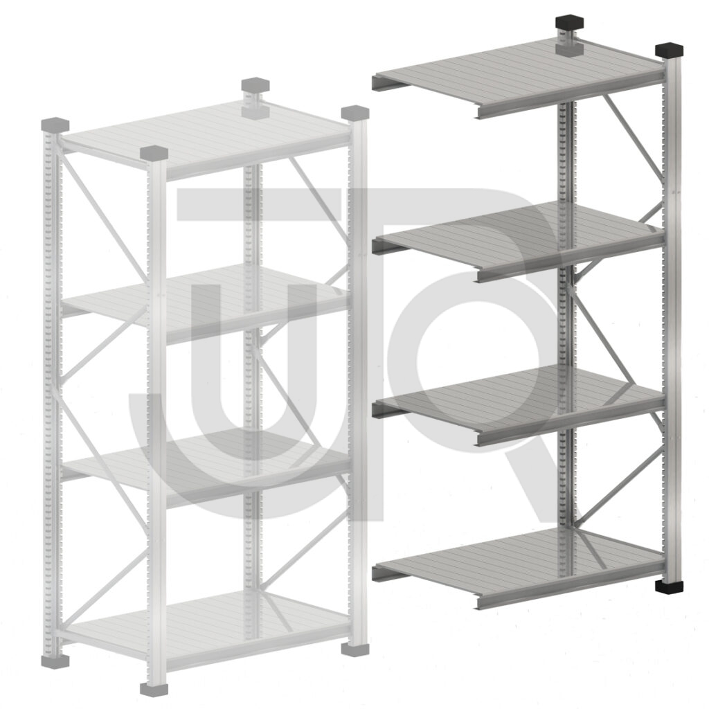 Gebruikte legbordstelling H2000 x D600 | aanbouwset vak 1500mm-0