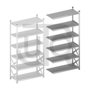 Gebruikte legbordstelling H3028 x D320 | aanbouwset vak 1200 mm-0