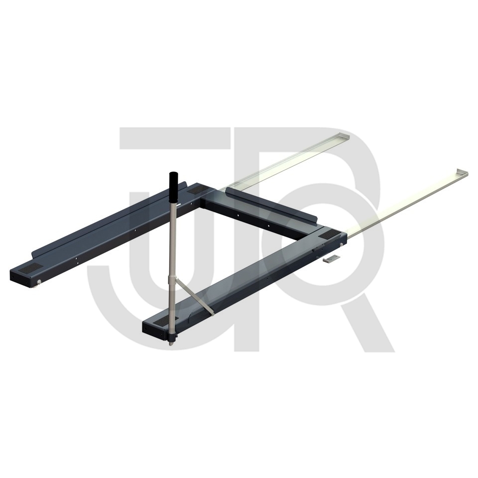 Palletlade vloermodel, 85% uittrekbaar korte zijde-0