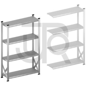 Gebruikte legbordstelling H1972 x D500 | startset vak 1200 mm