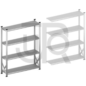 Gebruikte legbordstelling H1972 x D500 | startset vak 1500 mm
